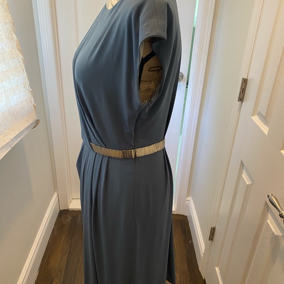 Suzy Chin for Maggy Boutique Blue Dress Sz Medium - Picture 4 of 6